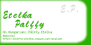 etelka palffy business card